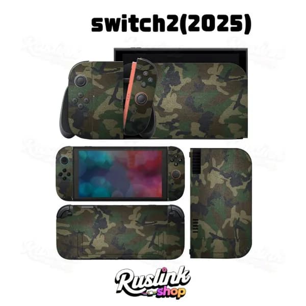 Защитные наклейки для Nintendo Switch 2(2025) - полноцветная пленка корпуса консоли Глянцевое покрытие + защита от царапин-11
