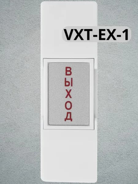 VXT-EX-1 Кнопка выхода пластиковая, накладная, НО/Н3