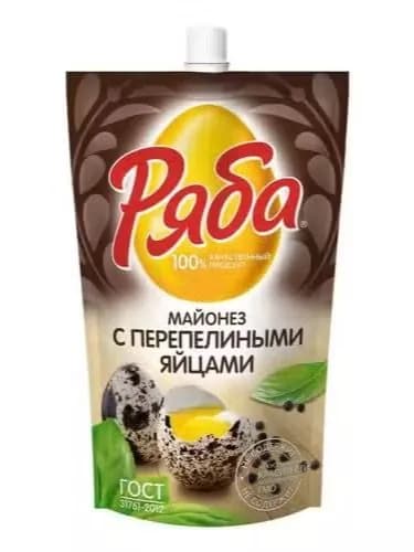 Майонез Ряба с перепелиными яйцами 50,5% 330 мл