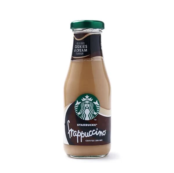Напиток молочно-кофейный Frappuccino со вкусом печенья и сливок, Starbucks, 250 мл, Дания