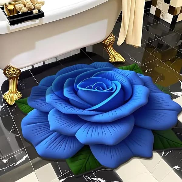 Ковер дорожка цветы 60x60 см