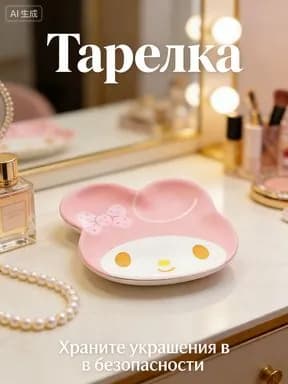 Тарелка 1 шт розовый