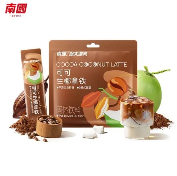 Шоколадный латте на кокосовом молоке, Nanguo, 120г