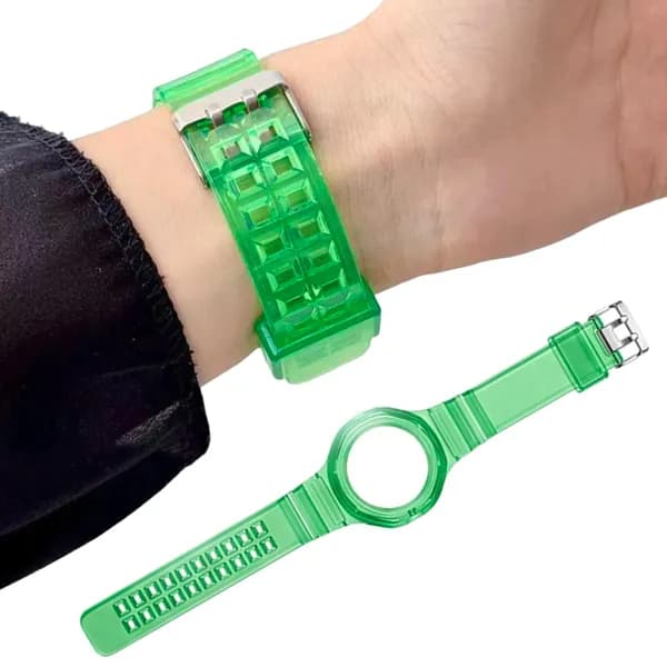 Силиконовый ремешок для карманных часов Royal Pop от Swatch и Audemars Piguet, из ТПУ, зелёный
