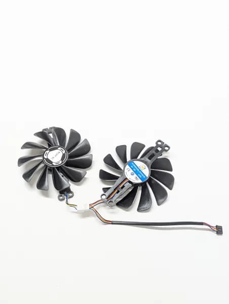 Вентиляторы XFX 6600 XT Speedster 8гб Black Wolf 95 mm