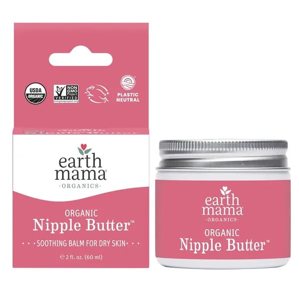Earth Mama-Organic butter / крем для грудного вскармливания средства для послеродового ухода крем без ланолина, 60 мл