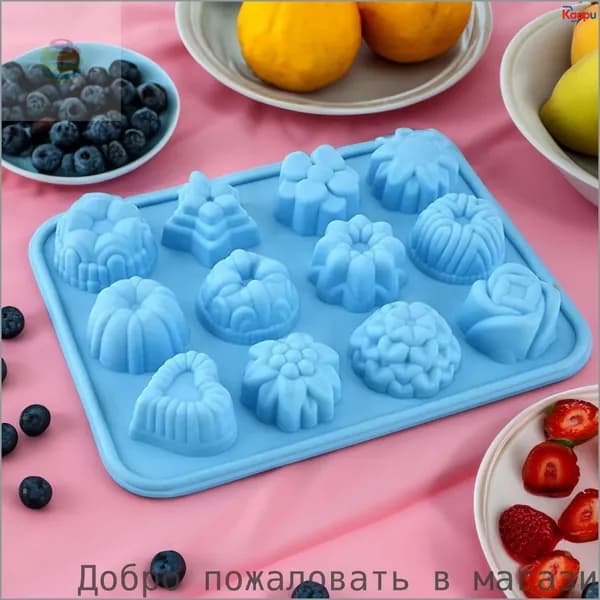 Форма для выпечки, Круглая, 12 яч., 16 см x 21 см, 1 шт