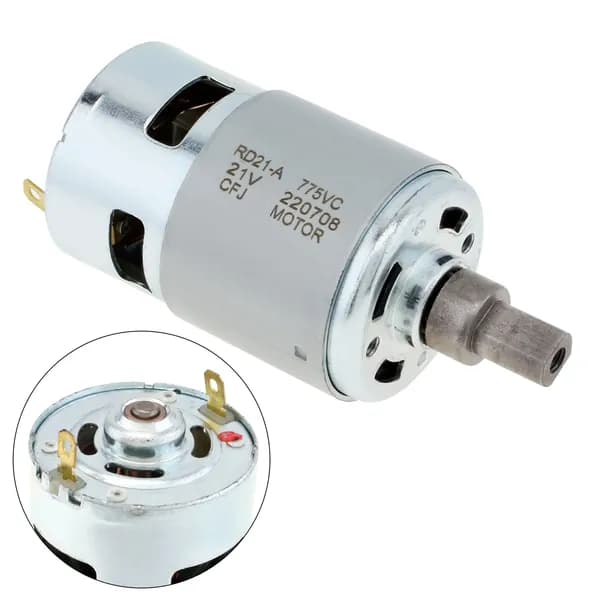 775 DC мотор 18-21V 15000RPM 90mN.m высокоскоростной мотор для пылесборника / промышленного сажевого вентилятора