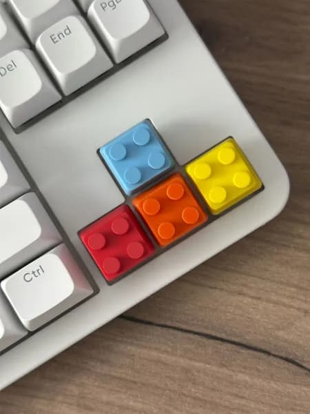 Кейкапы для механической клавиатуры Лего lego комлпект 4 штуки
