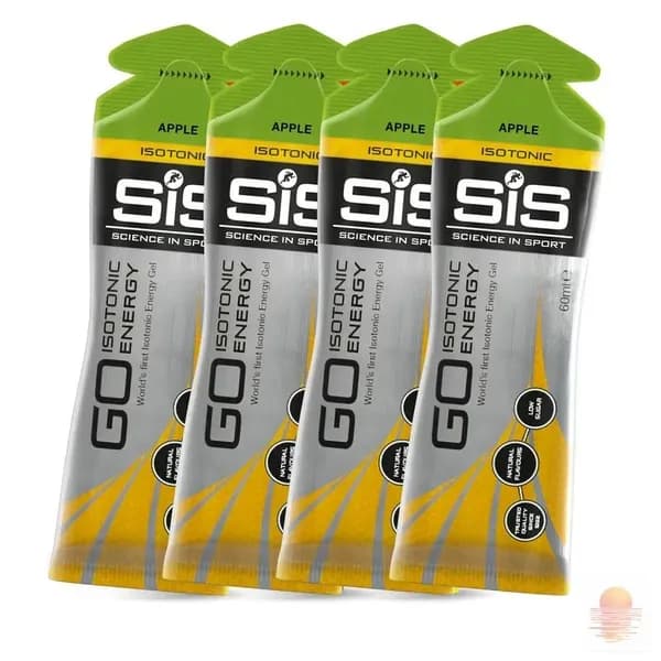 , GO Isotonic Energy Gel, Гель изотонический углеводный, вкус Яблоко, 60мл, 4шт.