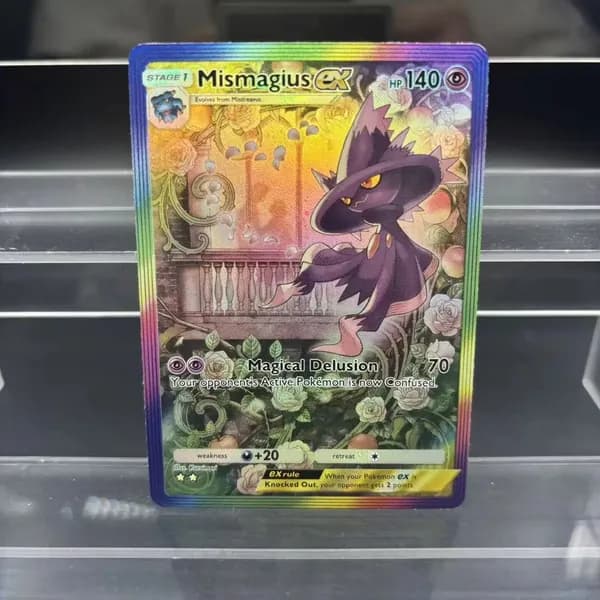 Самодельные коллекционные карты TCG: Пикачу, Гэлэйд, Мисмагиус. Одиночная аниме-карта для классической игры, подарочная игрушка