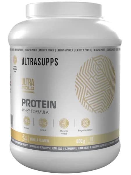 Сывороточный протеин UltraSupps Ultra Gold Protein Whey Formula - 600 г, ваниль