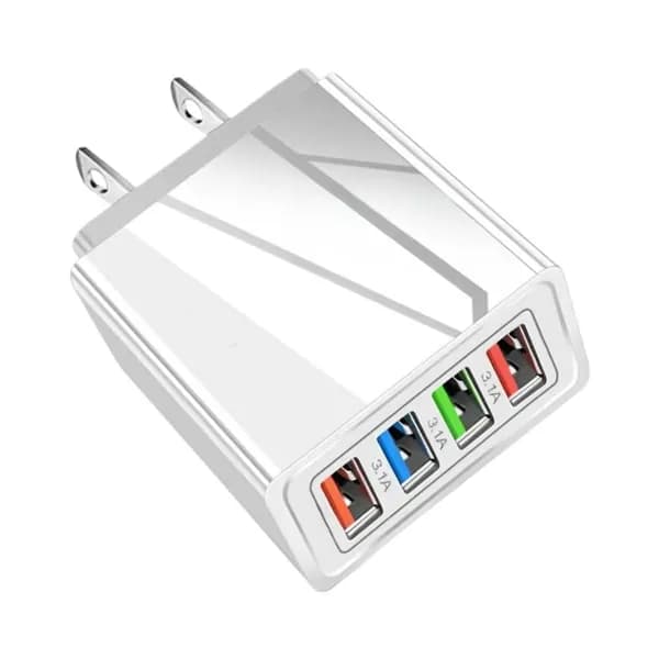 Зарядное устройство 4 USB порта 5V 2A, сетевой адаптер для путешествий