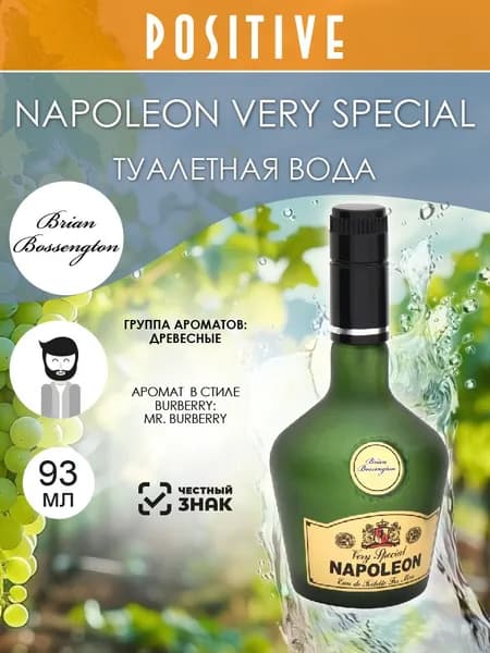 Brian Bossengton Туалетная вода мужская NAPOLEON VERY SPECIAL, древесный аромат 93 мл