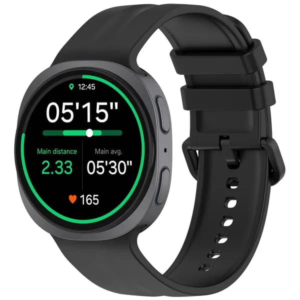 Силиконовый ремешок для Samsung Galaxy Watch 8/9, 40 мм, чёрный