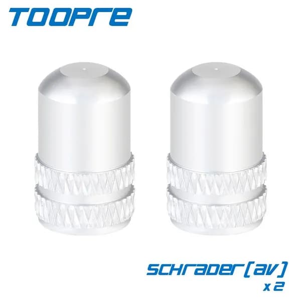 Колпачки на ниппель Schrader(AV), TOOPRE, титановый цвет, 2 шт
