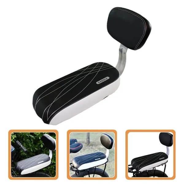 Профессиональное детское сиденье с мягкой спинкой и износостойким покрытием для велосипедов