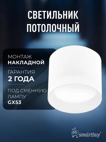 Светильник потолочный / Спот TS TS2003 82x70 мм накладной под лампу GX53 (SBL-TS2003-GX53-w), белый