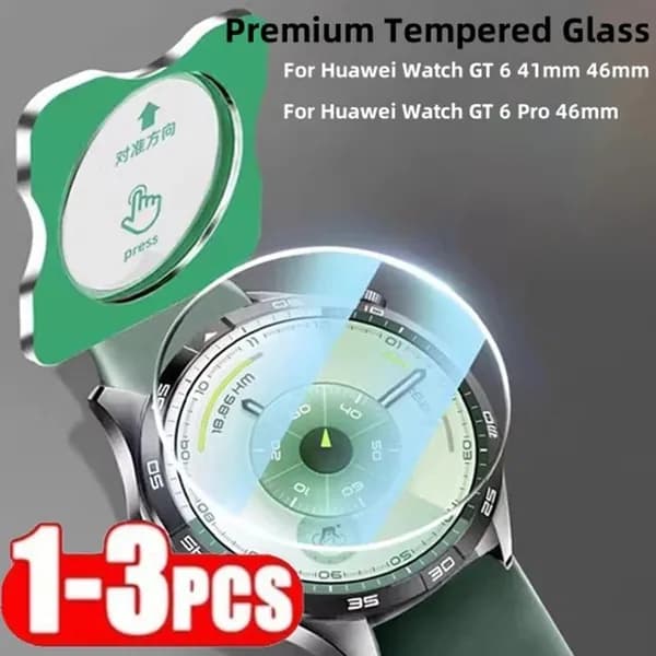 1-3PCS Легкая установка закаленного стекла совместимые Huawei GT6 Pro 46mm
