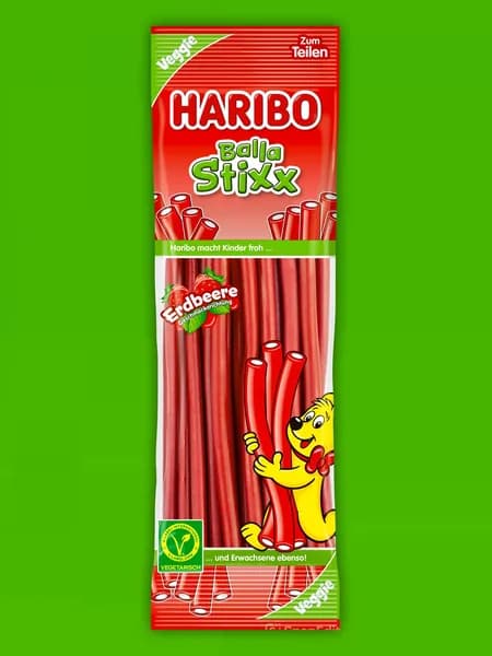 Мармелад HARIBO Balla Stixx Erdbeere (Клубничные трубочки) 200г