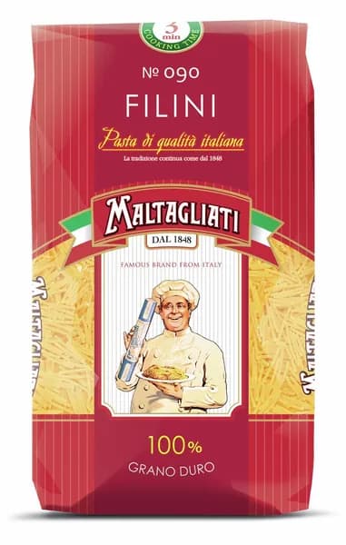 Макароны вермишель Maltagliati Filini №090 высший сорт, 450г