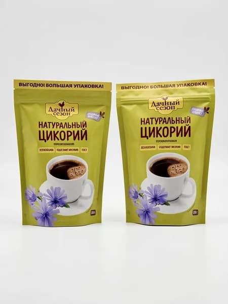 Цикорий натуральный растворимый 300 г , полезный напиток из корня цикория, заменитель кофе, 2 шт