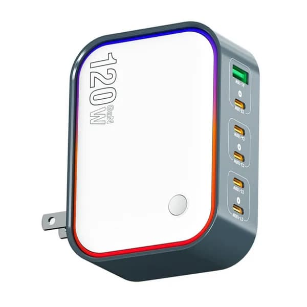 120W Настольная зарядная станция 6 портов безопасный адаптер