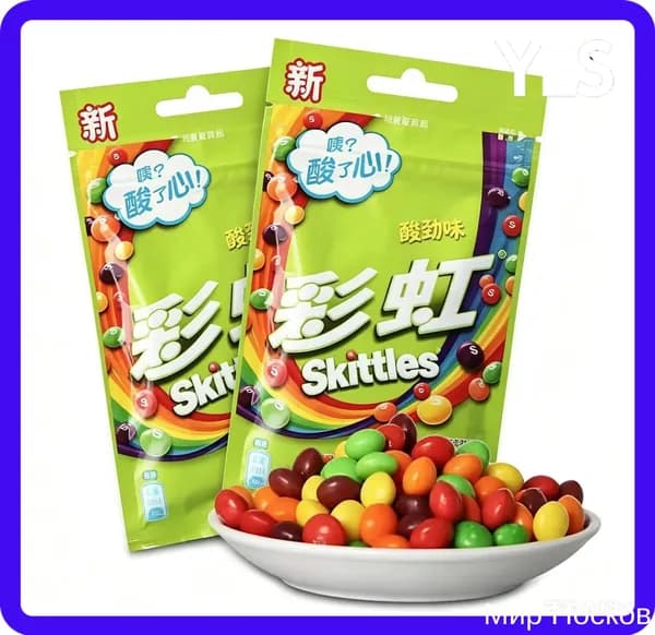 Сладости Skittles с необычным сочетанием цветов и фруктов в удобной упаковке