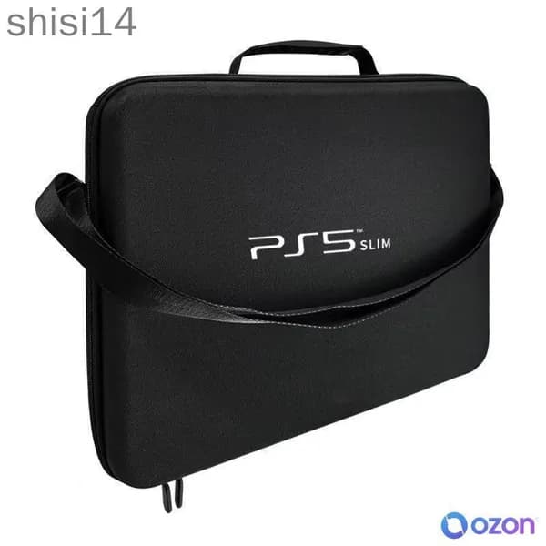 Кейс для консоли Playstation 5 Slim чехол для приставки PS5 slim сумка для геймпадов и аксессуаров ПС5 слим Dexgame, черная