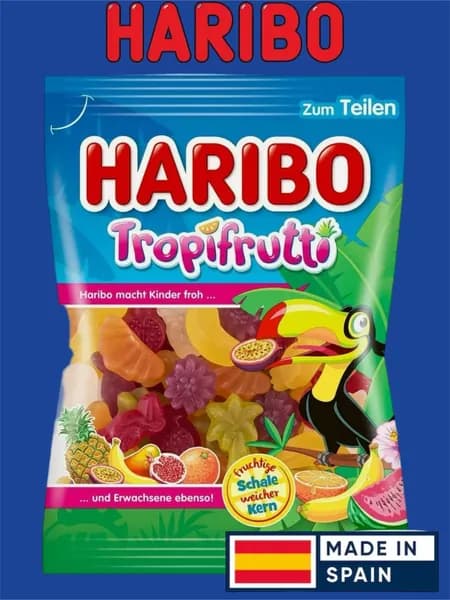 Мармелад жевательный Haribo Tropifrutti 100гр грамм Испания