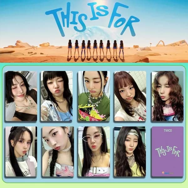TWICE Карточкикарточки коллекционные Фотокарточки 5.4*8.6cm 9 шт