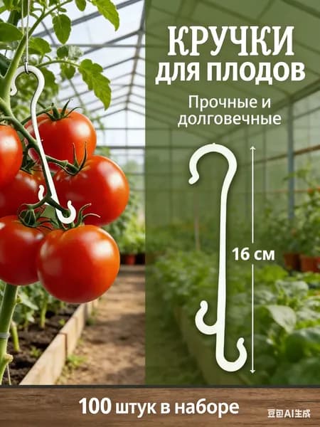 Клипсы для подвязки растений 16 см x 2 см 100 шт