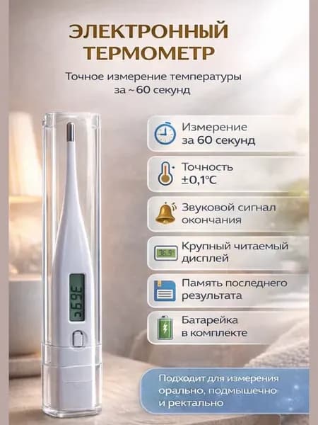 электронный градусник для всей семьи