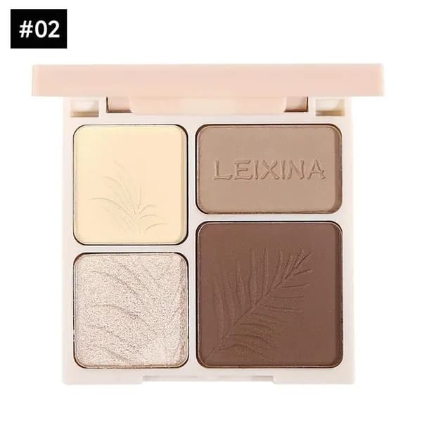 Палетка теней для век LEIXINA Quad Highlighter & Contouring Eyeshadow Palette, 8 г