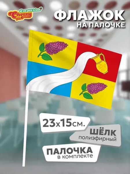 Флаг 23x15 на палочке Рождествено (Владимирская область)