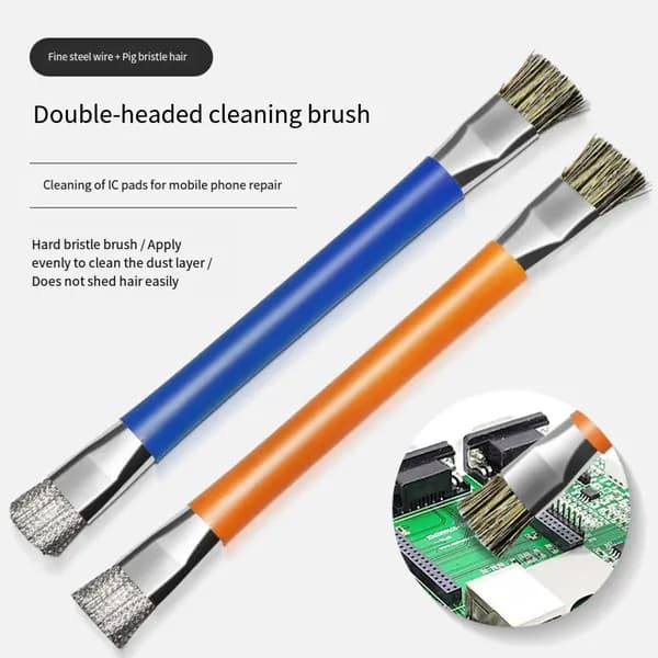Двусторонняя антистатическая щетка для очистки печатных плат ESD Brush, инструменты для чистки материнских плат