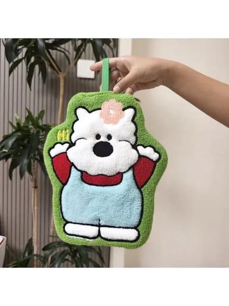 Полотенце для лица, рук 20x25 см, полиэстер, голубой, 1 шт