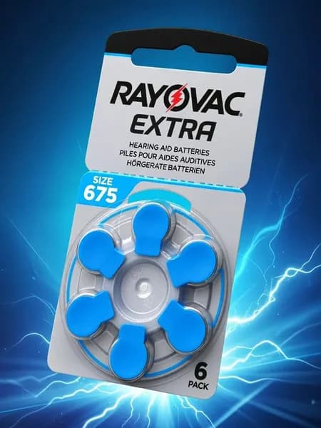 Rayovac Батарейка PR44 (ZA675, V675A, DA675), ZincAir (воздушно-цинковый) тип, 1,45 В, 6 шт