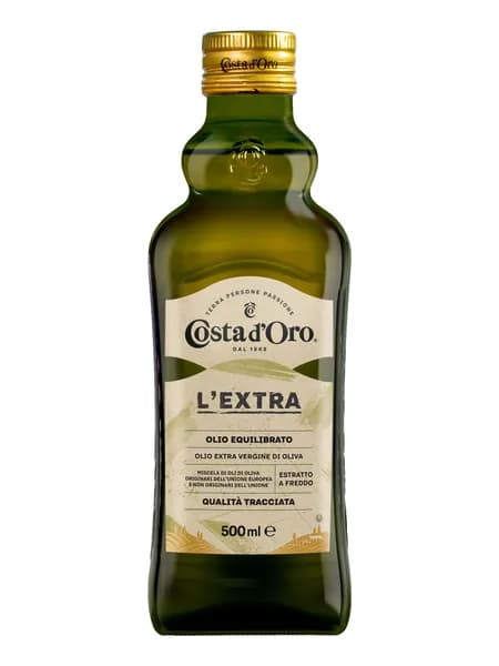 Масло оливковое Costa d'Oro Extra Virgin, нерафинированное, 500 мл