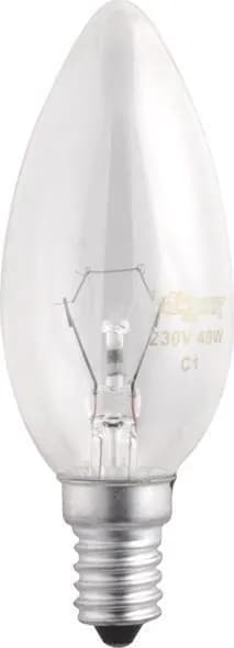 Лампа накаливания JazzWay B35 60W E14 прозрачная свеча