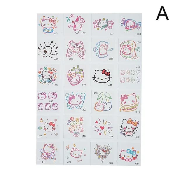 Красочные наклейки-татуировки Hello Kitty