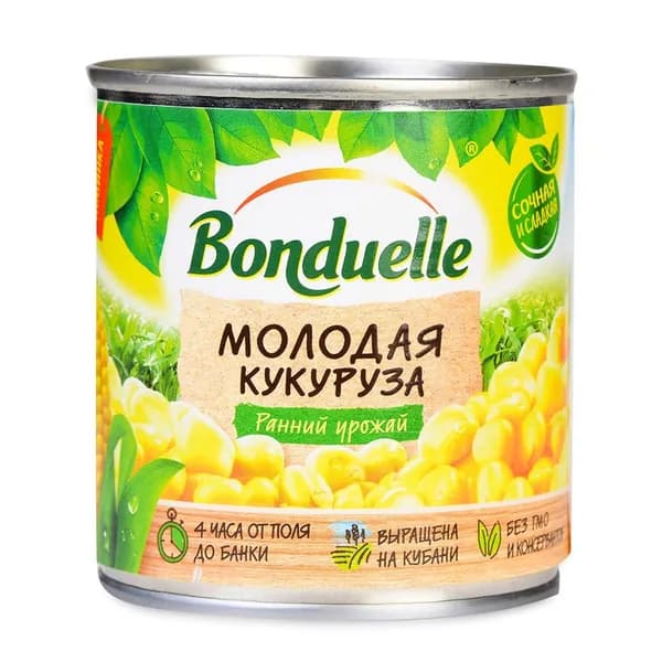 Кукуруза Bonduelle молодая 212 мл