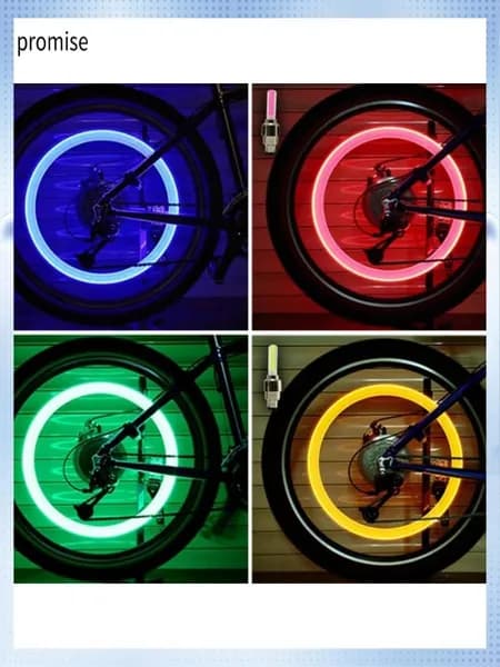 N7Велосипедные LED-Фонари 2 Штуки, Неоновые Фонарики-Колпачки Для Вентилей Покрышек