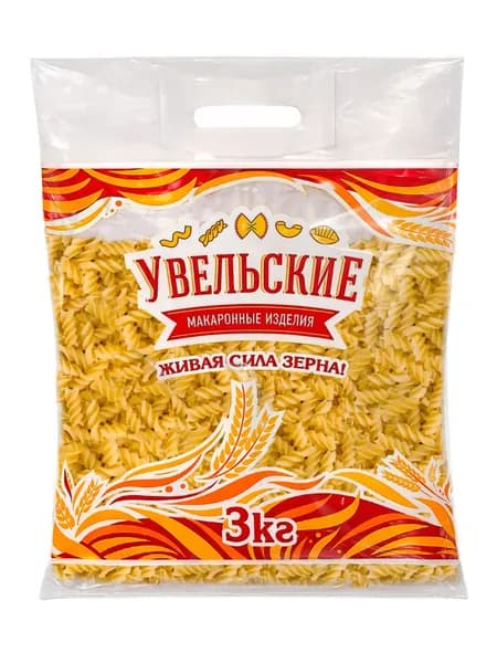 Макароны Увелка спираль, 3 кг