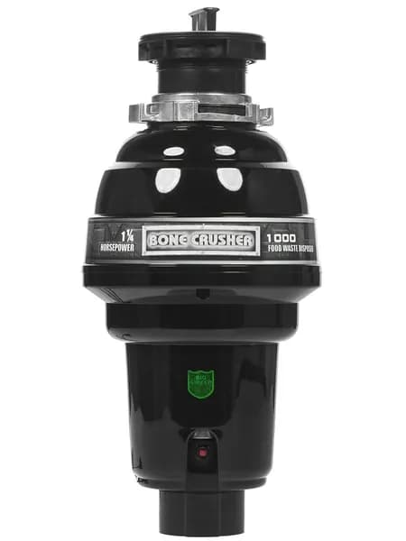Измельчитель пищевых отходов Bone Crusher 1000 AS, 3500 об/мин, до 300 кг/ч, для раковины, противомикробное покрытие, автоотключение при заклинивании, магнитный улавливатель