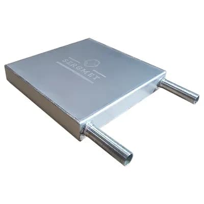 Теплообменник для печи в топку U-400х400х50 G1 L-100 2 мм/AISI 304