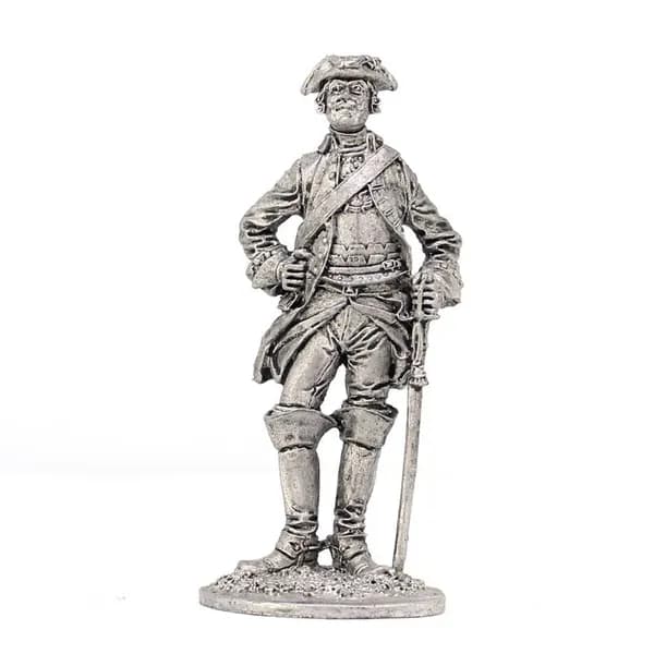 Рядовой кирасирского полка 1732-42 гг - оловянный солдатик фигурка 54 мм R28