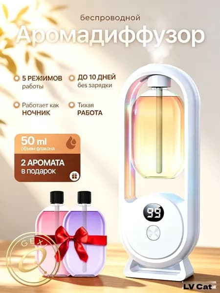 Аромадиффузор ультразвуковой mzm-20260725174313449, белый