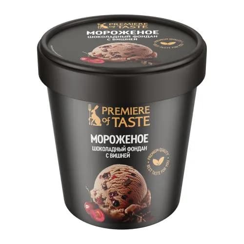 Мороженое Шоколадный фонтан с вишней Premiere of Taste 330г