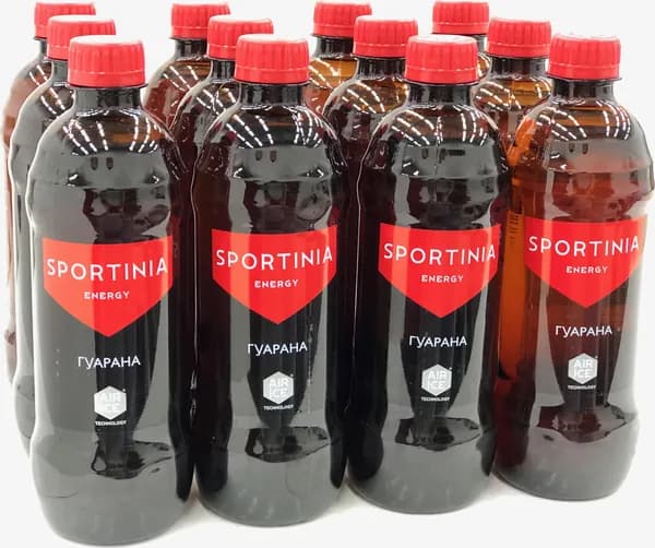 Энергетический напиток Sportinia Guarana Energy, 12 шт по 500 мл